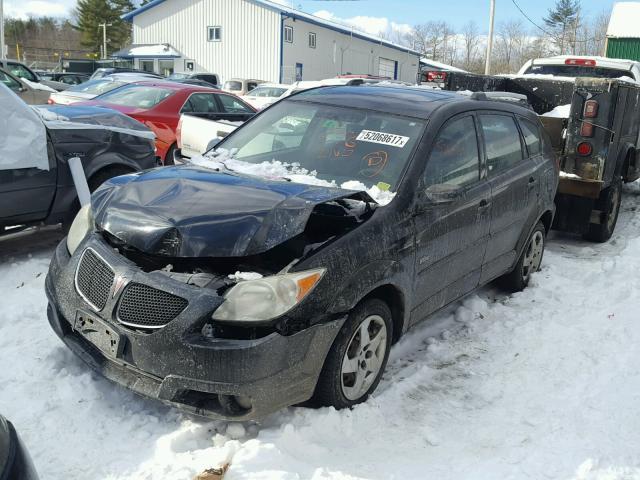 5Y2SM63855Z424214 - 2005 PONTIAC VIBE BLACK photo 2