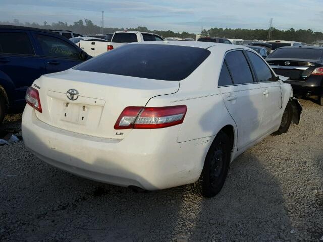 4T1BF3EK9BU714123 - 2011 TOYOTA CAMRY BASE WHITE photo 4