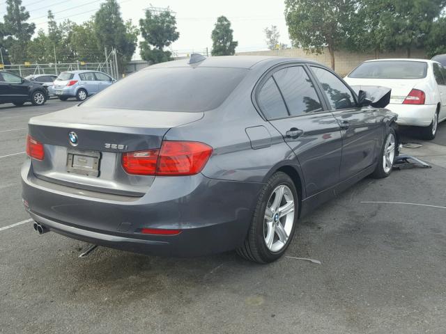 WBA3C1C59EK111768 - 2014 BMW 328 I SULE CHARCOAL photo 4