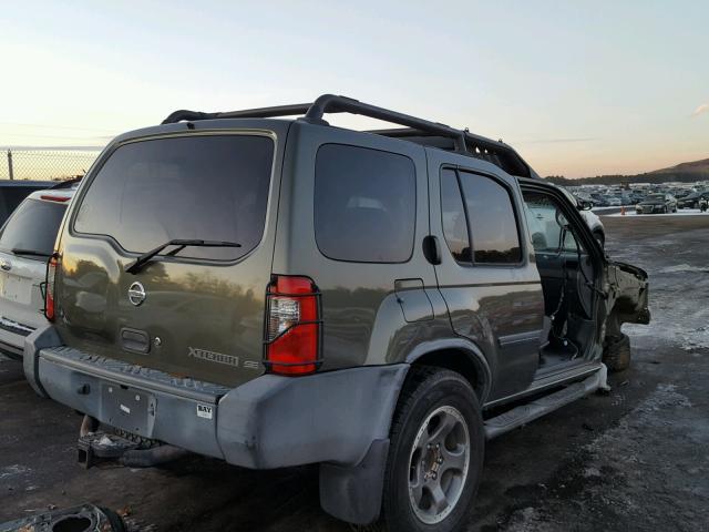 5N1ED28YX4C624730 - 2004 NISSAN XTERRA XE GREEN photo 4