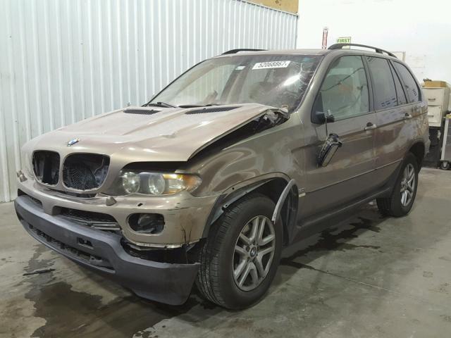 5UXFA13586LY36245 - 2006 BMW X5 3.0I TAN photo 2