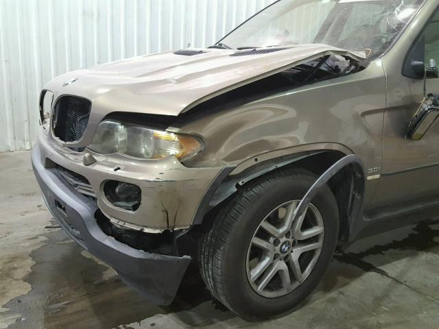 5UXFA13586LY36245 - 2006 BMW X5 3.0I TAN photo 9