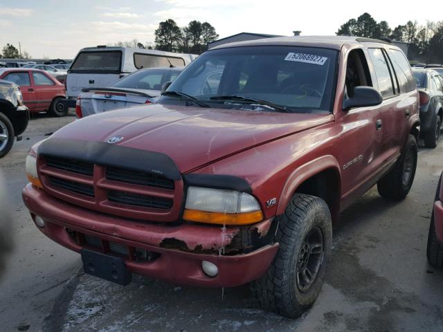 1B4HS28Y0XF642175 - 1999 DODGE DURANGO RED photo 2