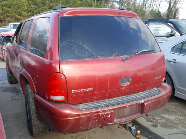 1B4HS28Y0XF642175 - 1999 DODGE DURANGO RED photo 3