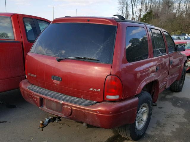 1B4HS28Y0XF642175 - 1999 DODGE DURANGO RED photo 4