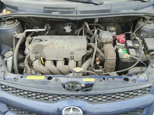 JTKKT624265010570 - 2006 TOYOTA SCION XA BLUE photo 7