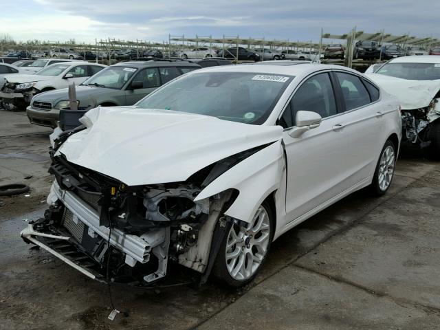 3FA6P0D94DR324398 - 2013 FORD FUSION TIT WHITE photo 2