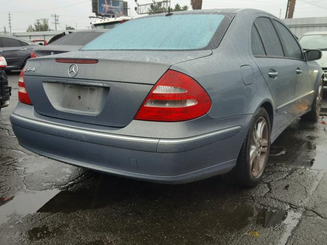 WDBUF56J96A871235 - 2006 MERCEDES-BENZ E 350 BLUE photo 4