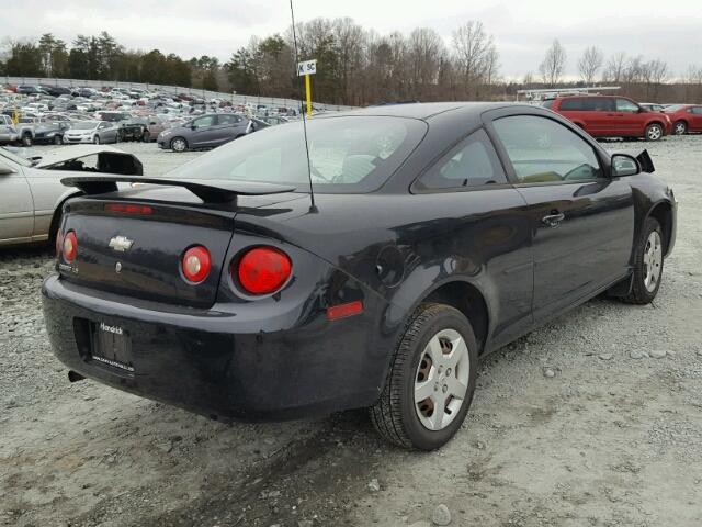 1G1AK15F077361126 - 2007 CHEVROLET COBALT LS BLACK photo 4