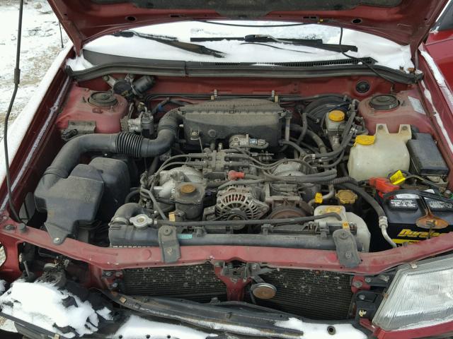 JF1SF6358YH717167 - 2000 SUBARU FORESTER L RED photo 7