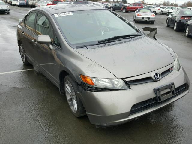 2HGFA55568H711073 - 2008 HONDA CIVIC SI GRAY photo 1