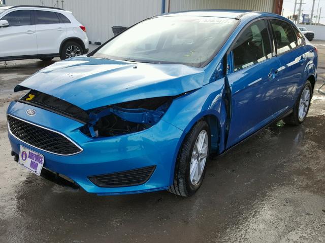 1FADP3F24GL371412 - 2016 FORD FOCUS SE BLUE photo 2