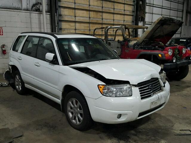 JF1SG65666H716910 - 2006 SUBARU FORESTER 2 WHITE photo 1