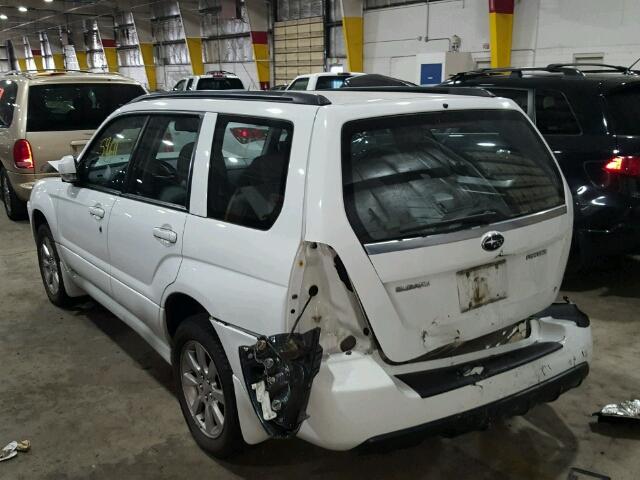 JF1SG65666H716910 - 2006 SUBARU FORESTER 2 WHITE photo 3