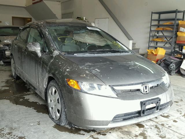 1HGFA16588L028463 - 2008 HONDA CIVIC LX BROWN photo 1