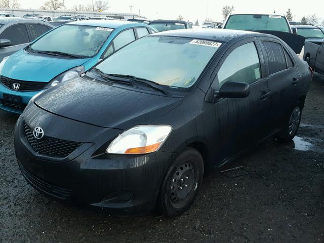 JTDBT903694048736 - 2009 TOYOTA YARIS BLACK photo 2