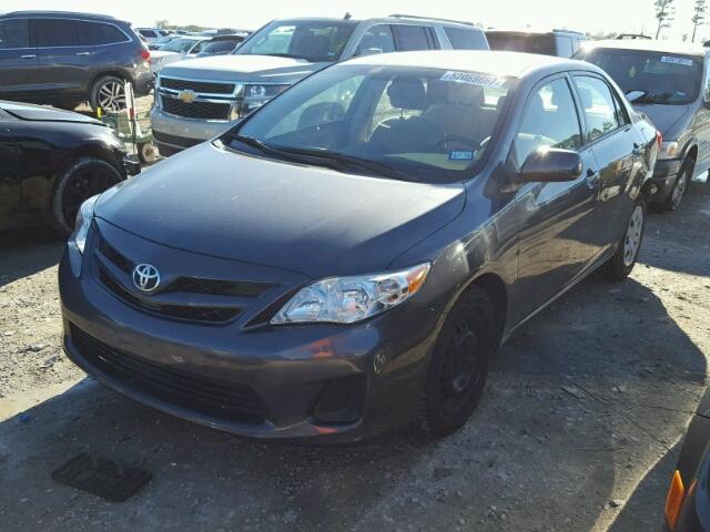 JTDBU4EE8DJ121643 - 2013 TOYOTA COROLLA BA GRAY photo 2