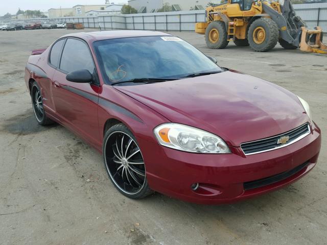 2G1WK151769308690 - 2006 CHEVROLET MONTE CARL RED photo 1