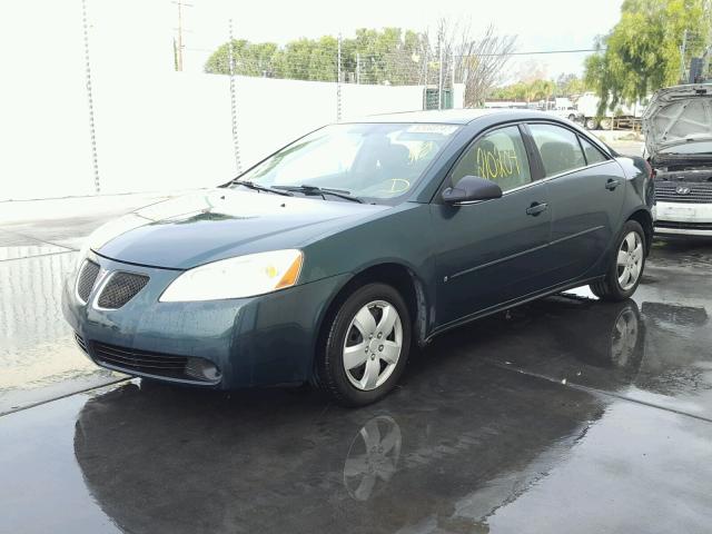 1G2ZG58B174221748 - 2007 PONTIAC G6 BASE GREEN photo 2