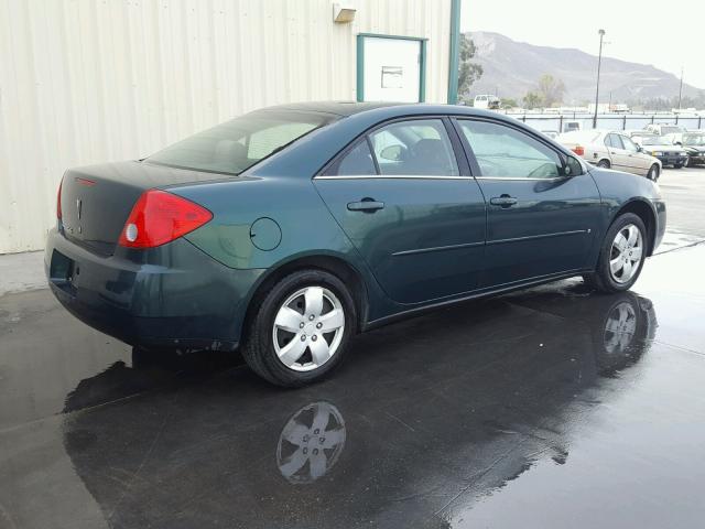 1G2ZG58B174221748 - 2007 PONTIAC G6 BASE GREEN photo 4
