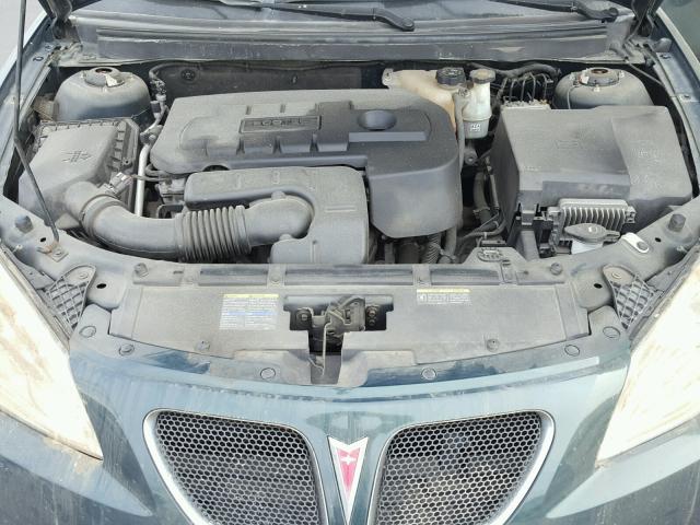 1G2ZG58B174221748 - 2007 PONTIAC G6 BASE GREEN photo 7