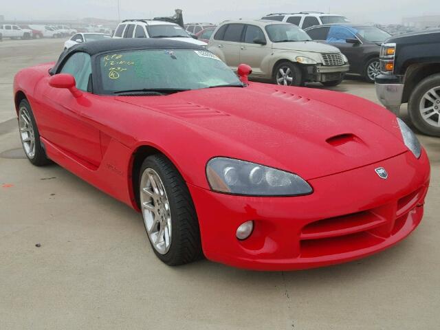 1B3JR65Z53V501303 - 2003 DODGE VIPER SRT- RED photo 1