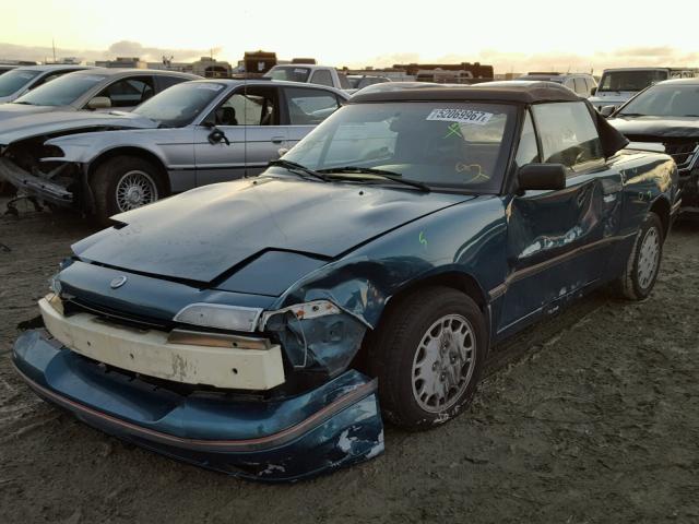 6MPCT01Z9P8647406 - 1993 MERCURY CAPRI BLUE photo 2