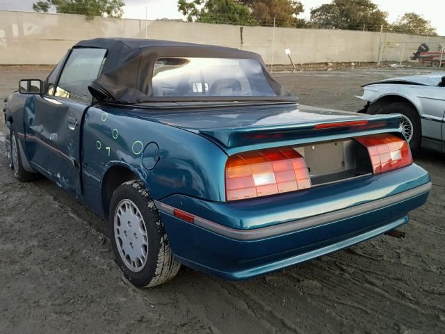 6MPCT01Z9P8647406 - 1993 MERCURY CAPRI BLUE photo 3