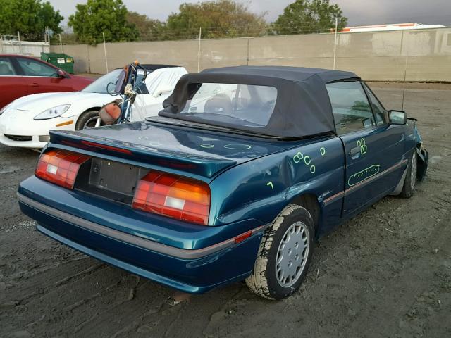 6MPCT01Z9P8647406 - 1993 MERCURY CAPRI BLUE photo 4