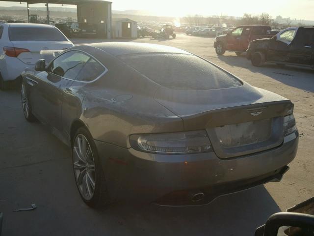 SCFFDAAM3EGA15259 - 2014 ASTON MARTIN DB9 GRAY photo 3