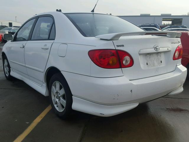 1NXBR32E23Z190286 - 2003 TOYOTA COROLLA CE WHITE photo 3