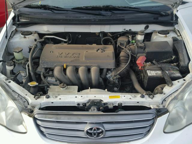 1NXBR32E23Z190286 - 2003 TOYOTA COROLLA CE WHITE photo 7