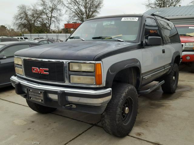 1GKEK18KXNJ724845 - 1992 GMC YUKON TWO TONE photo 2