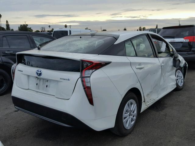 JTDKBRFU5G3005527 - 2016 TOYOTA PRIUS WHITE photo 4