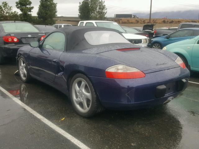 WP0CA29812U623279 - 2002 PORSCHE BOXSTER BLUE photo 3