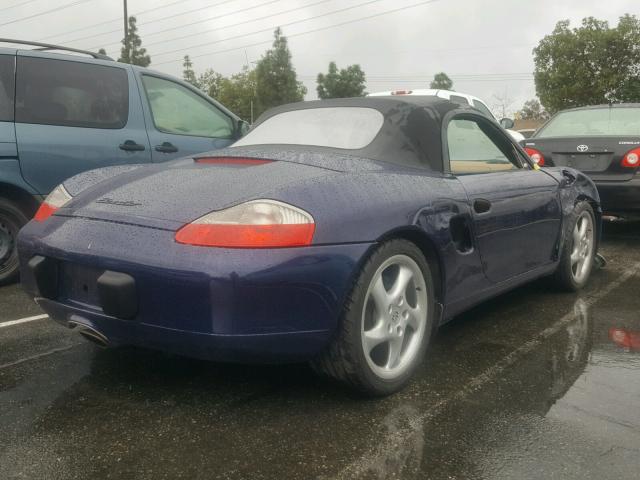 WP0CA29812U623279 - 2002 PORSCHE BOXSTER BLUE photo 4