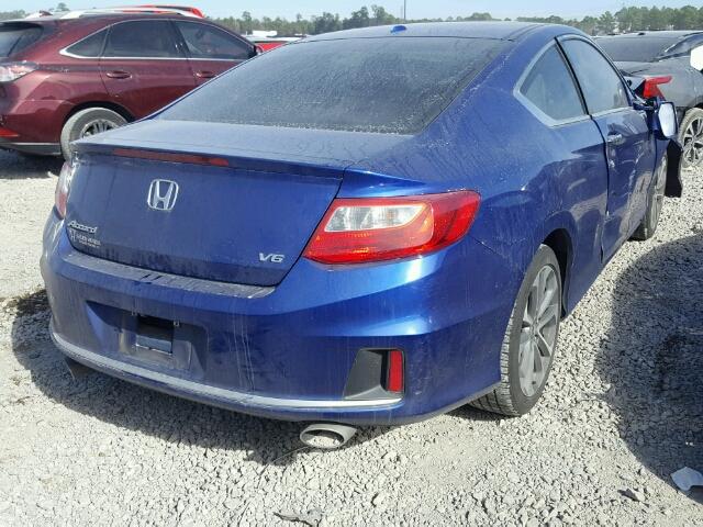 1HGCT2B86FA007204 - 2015 HONDA ACCORD EXL BLUE photo 4