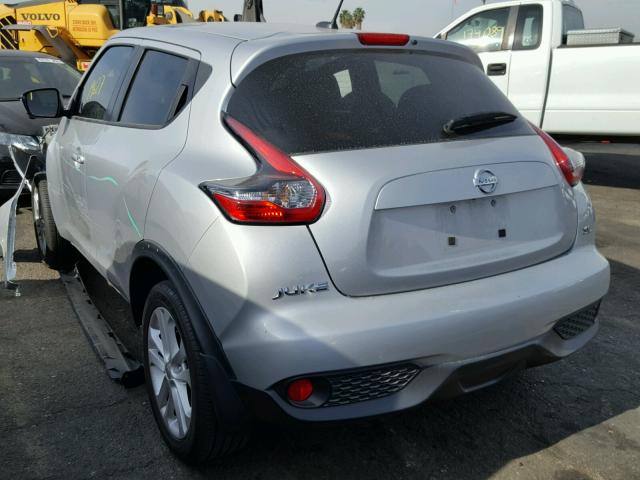 JN8AF5MR1FT506151 - 2015 NISSAN JUKE S SILVER photo 3