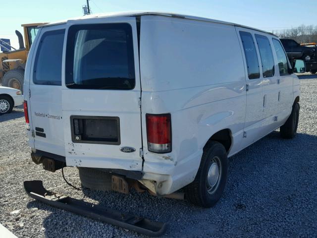 1FTRE14W11HA88668 - 2001 FORD ECONOLINE WHITE photo 4