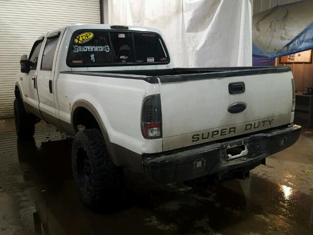 1FTWW31P55EC21738 - 2005 FORD F350 SRW S WHITE photo 3