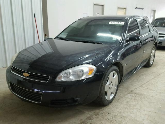 2G1WD57C491254784 - 2009 CHEVROLET IMPALA SS BLACK photo 2