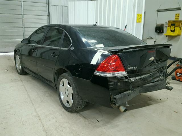 2G1WD57C491254784 - 2009 CHEVROLET IMPALA SS BLACK photo 3