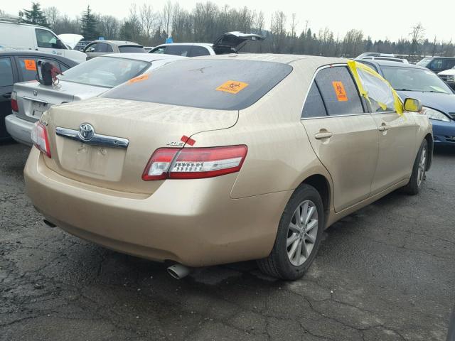 4T1BK3EK1BU613346 - 2011 TOYOTA CAMRY SE GOLD photo 4