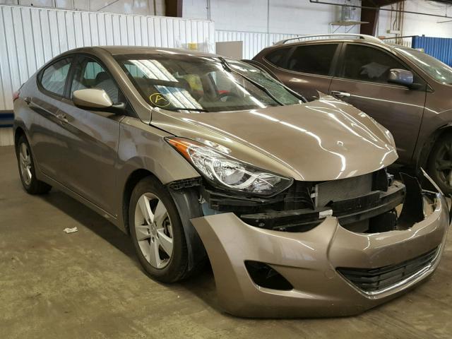 5NPDH4AE7DH433612 - 2013 HYUNDAI ELANTRA GL GRAY photo 1