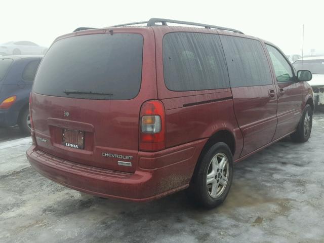 1GNDV13E02D204431 - 2002 CHEVROLET VENTURE LU RED photo 4