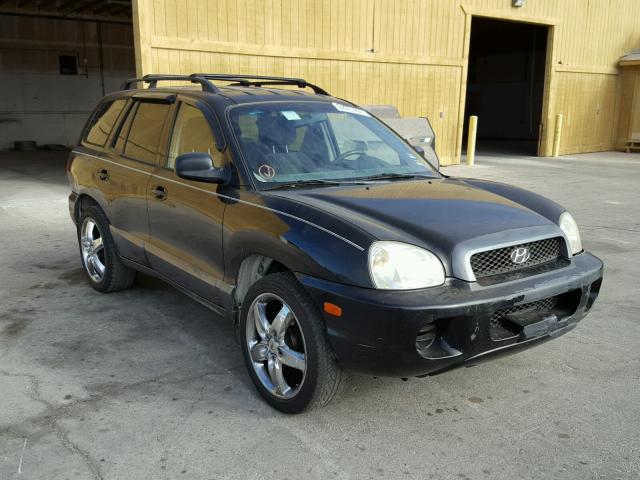 KM8SB82B91U013190 - 2001 HYUNDAI SANTA FE BLACK photo 1