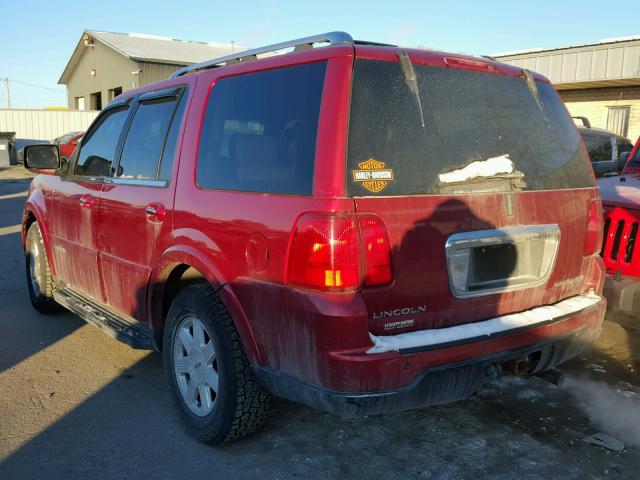 5LMFU28555LJ07585 - 2005 LINCOLN NAVIGATOR 勃艮第红 照片 3