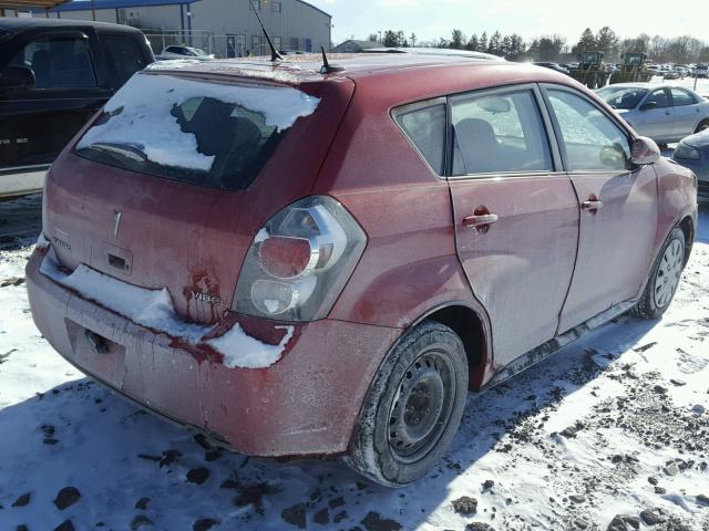 5Y2SP6E02AZ417536 - 2010 PONTIAC VIBE RED photo 4