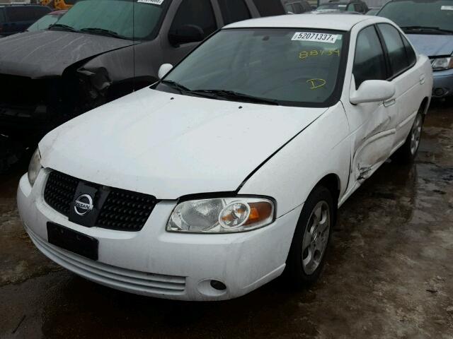 3N1CB51D76L586555 - 2006 NISSAN SENTRA 1.8 WHITE photo 2