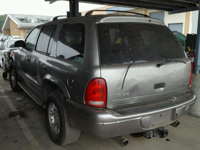 1B4HS28NX1F552450 - 2001 DODGE DURANGO SILVER photo 3